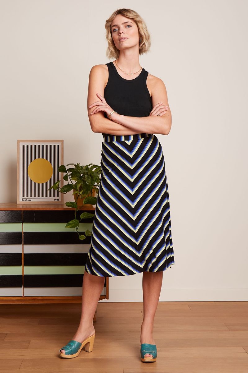 Juno Midi skirt Embla Stripe