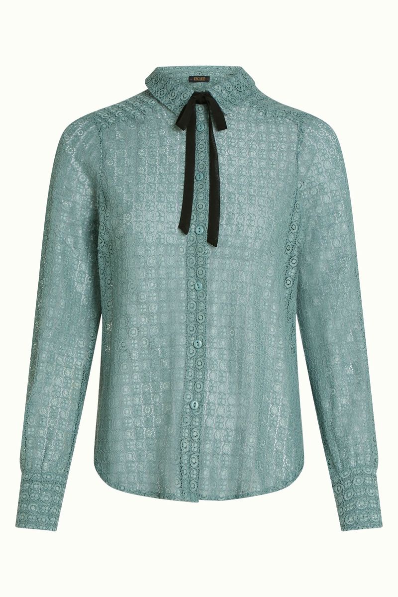 King Louie Elia Blouse Branco Lace