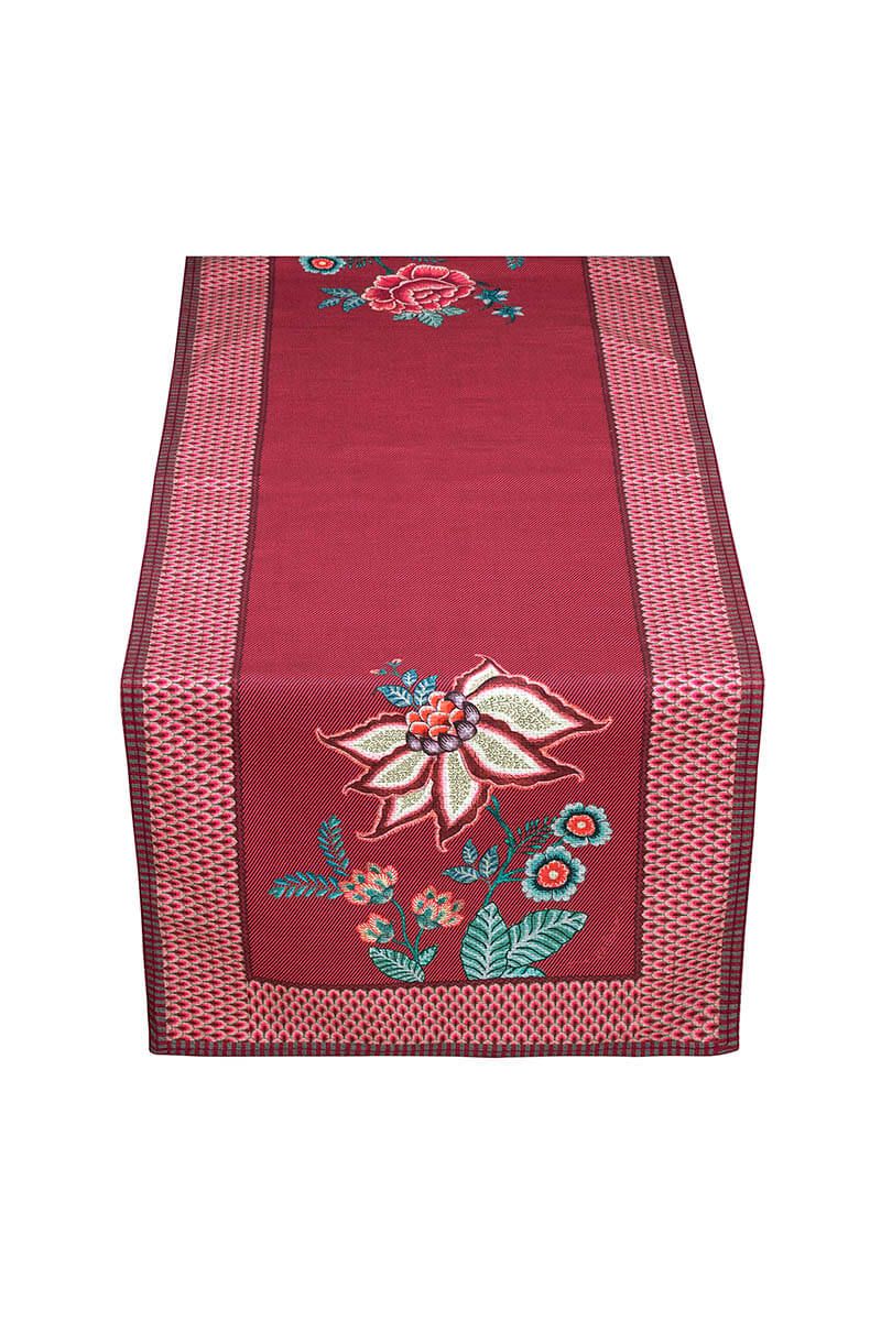 PIP Table Runner Flower Festival Dark Pink 50x150cm