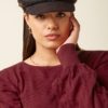 Sailor Cap Tweedy Bordeaux red