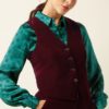 Bianca Gilet Gamine Bordeaux Red