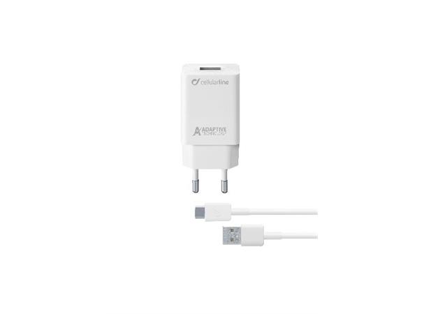 Cellularline Adaptive Fast Charger Kit 15w Type-C