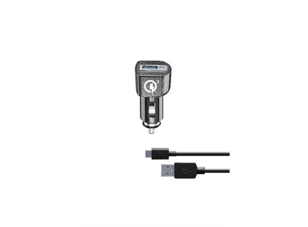 Cellularline Usb Car Charger Kit 18w Type-C