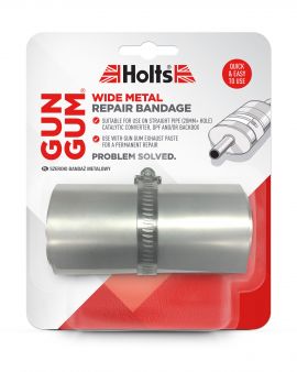Holts gun gum bred metall-bandasje for reparasjon