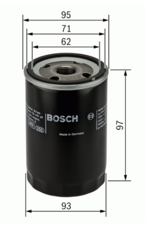 Oljefilter Bosch p2003 ph2863/ph2857