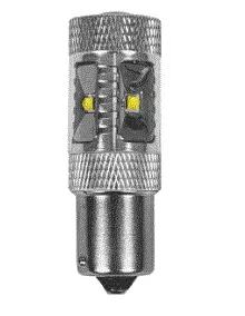 BGU led ryggelyspære 12V BA15S hvit