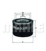 Oljefilter Mahle oc570 PH10268
