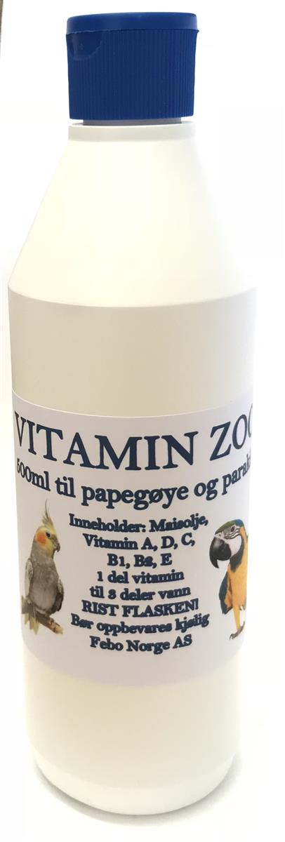 Vitamin Zoo til Papegøye og Parakitt 500ml