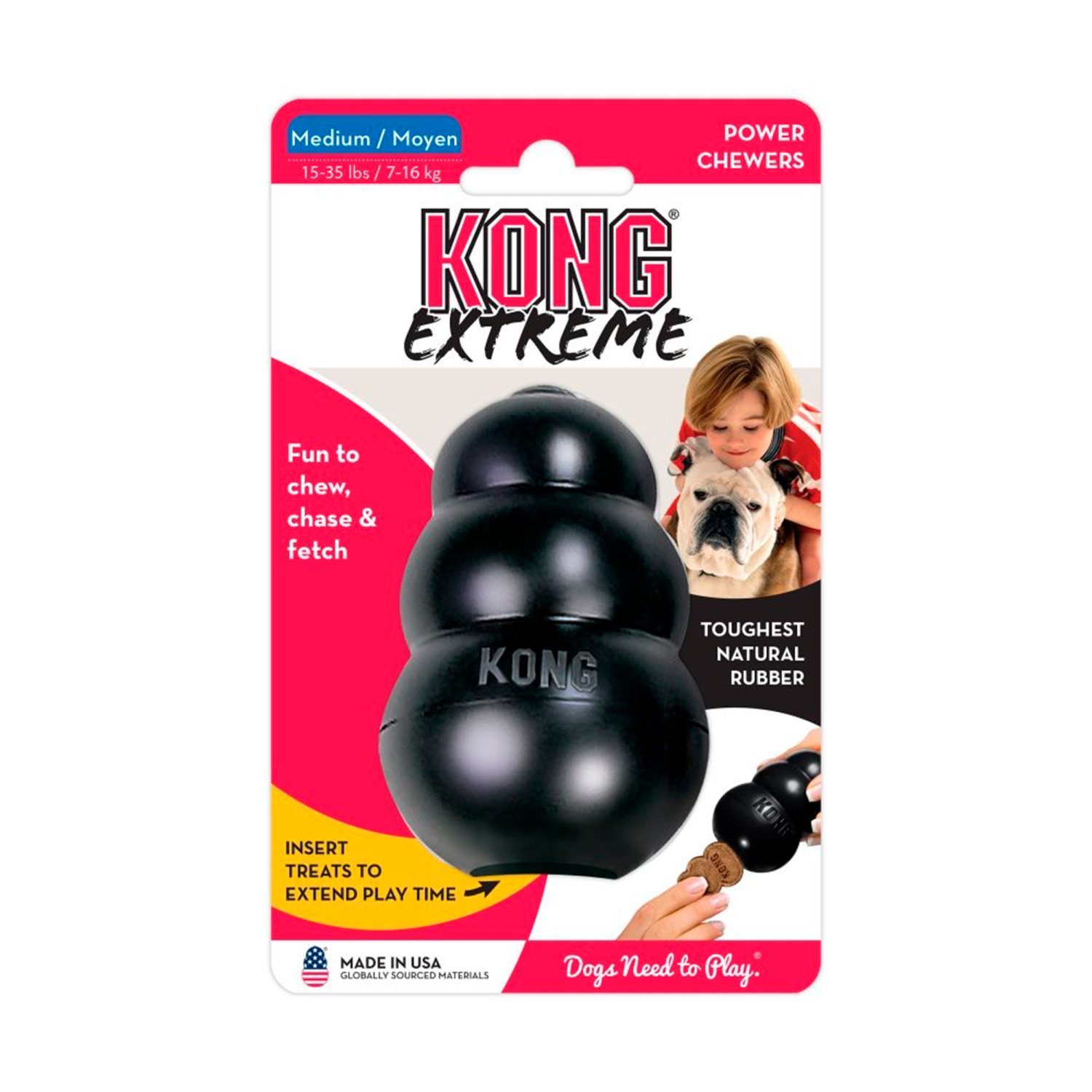 Kong extreme svart medium