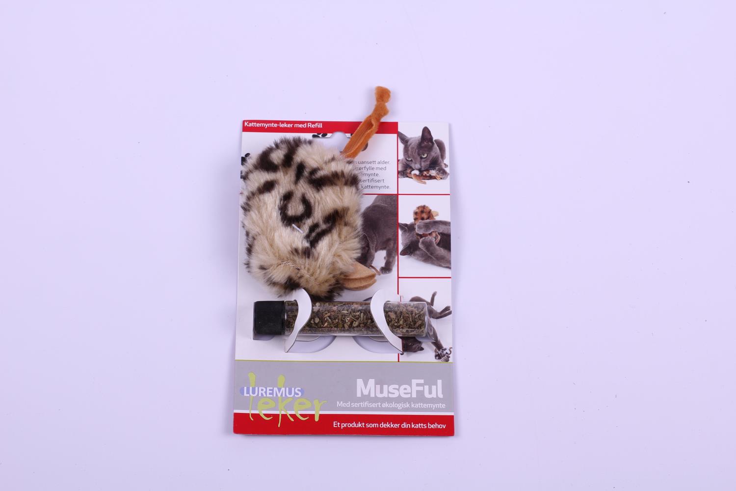Lekemus museful m/kattemynte i rør