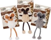 Katteleke mouse dangler mix farg 16x7cm