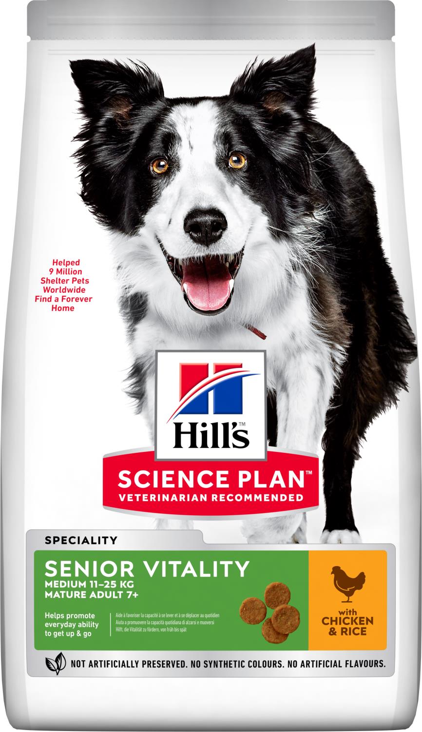 Hills Canine Senior vitality medium adult 7+ 12kg