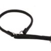 Lærhalvstrup ``soft collar`` 50cm svart