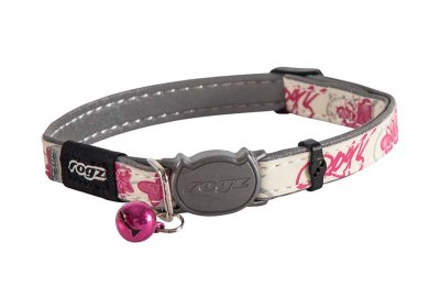 Rogz Glowcat Halsbånd S rosa 11mm 20-31cm