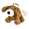 Hundeleke Plysj hund m/tau 17 cm