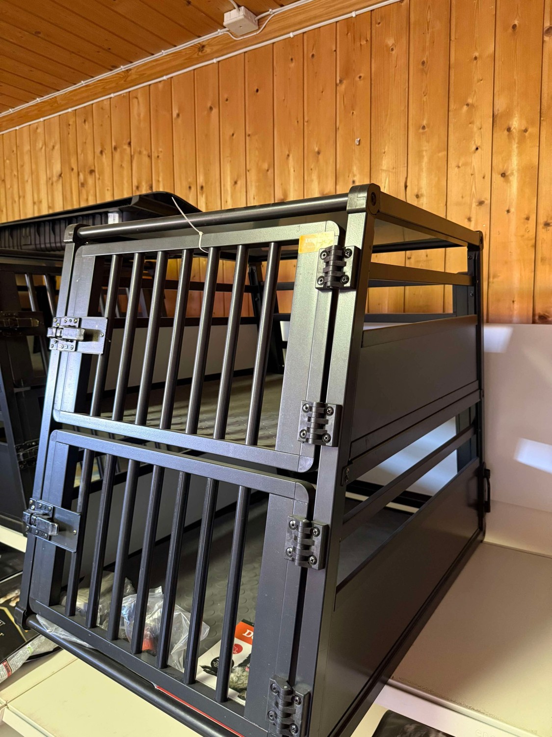 Aluminiumsbur Dobbel i høyde82x57x68
