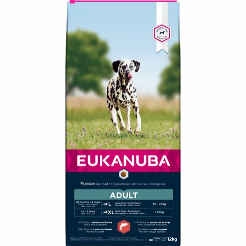 Eukanuba Adult L/XL laks Salmon & barley 12 kg