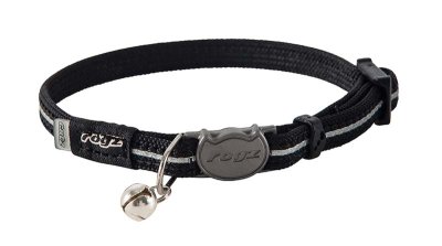 Rogz Alleycat Halsbånd XS svart 8mm 16,5cm-23cm