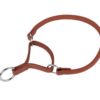 Lærhalvstrup ``soft collar`` 30cm brun