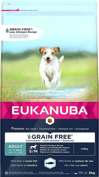 Eukanuba Adult Small/Medium Grainfree Ocean fish 3kg