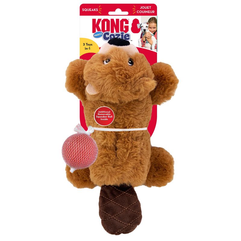 Kong Cozie Pocketz Beaver 33cm
