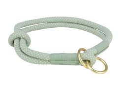 Halsbånd Soft Rope Halvstrup L 50cm/10mm Sage/Mint