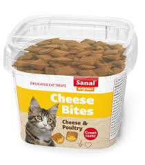 Sanal katt cheese bites 75g