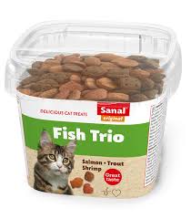 Sanal katt fish trio bites 75g
