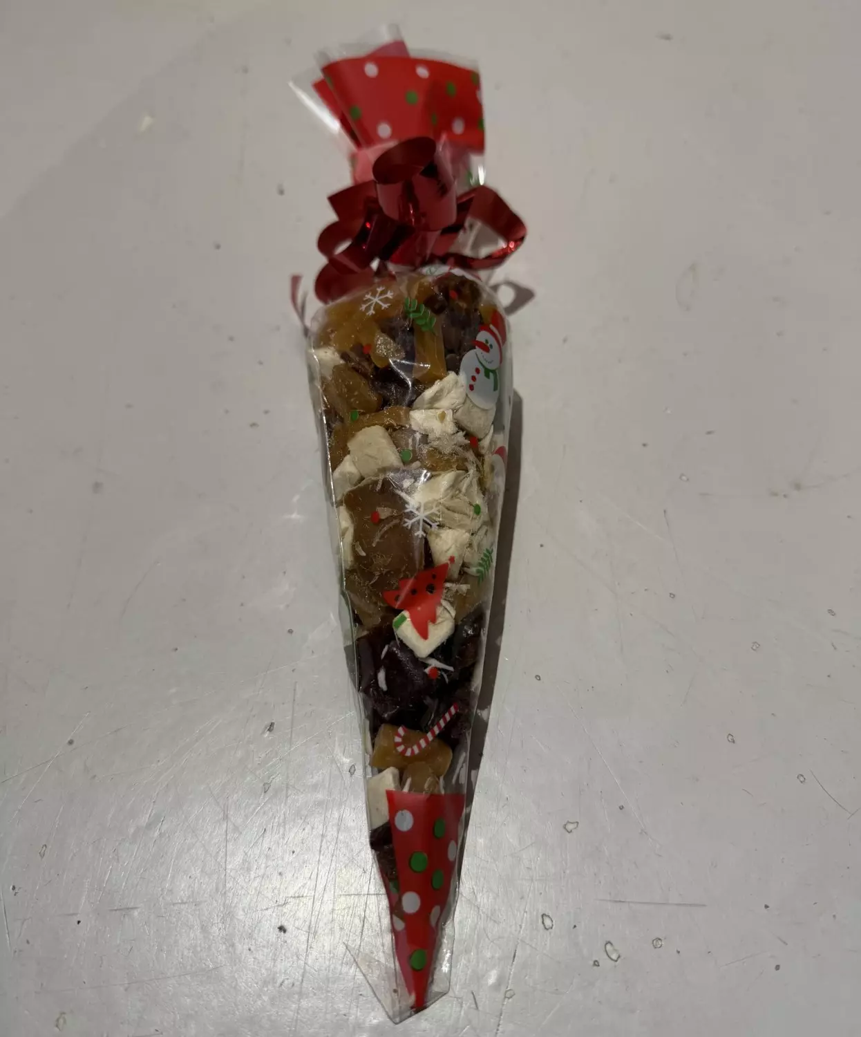 God jul kremmerhus i cellofan katt