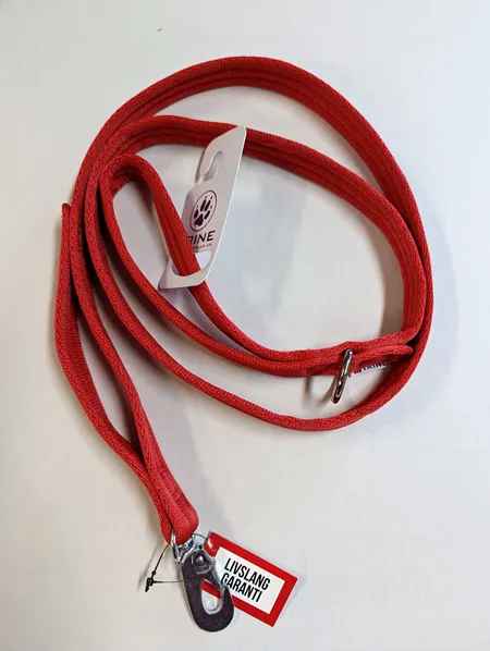 Kobbel i webb m/refleks rød 300cm 25mm med håndtak og ring
