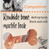 Companion Rawhide bone marble look and og torsk 2x50g