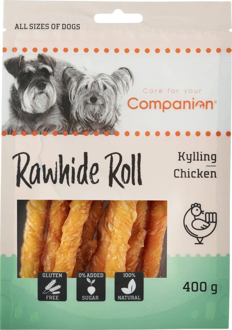 Companion chicken rawhide roll 400g