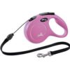 Flexi Classic New Cord 1-5M Rosa Max 12kg