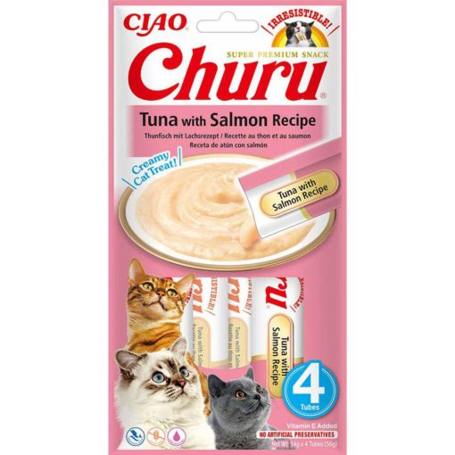 Churu med tunfisk og laks, 4 pk