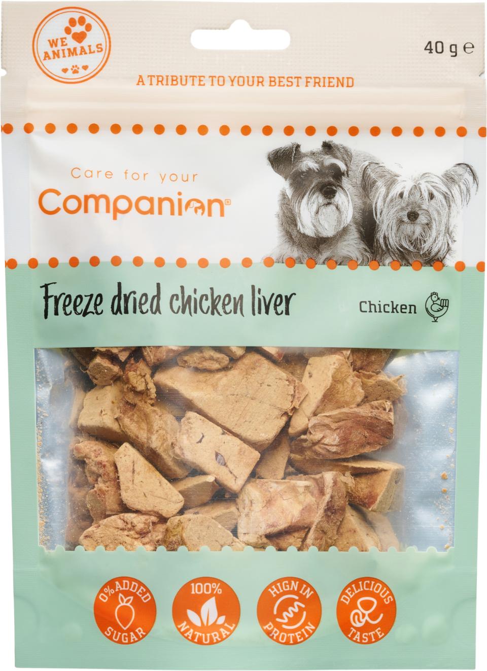 Companion Freeze dried chichen liver, kyllinglever