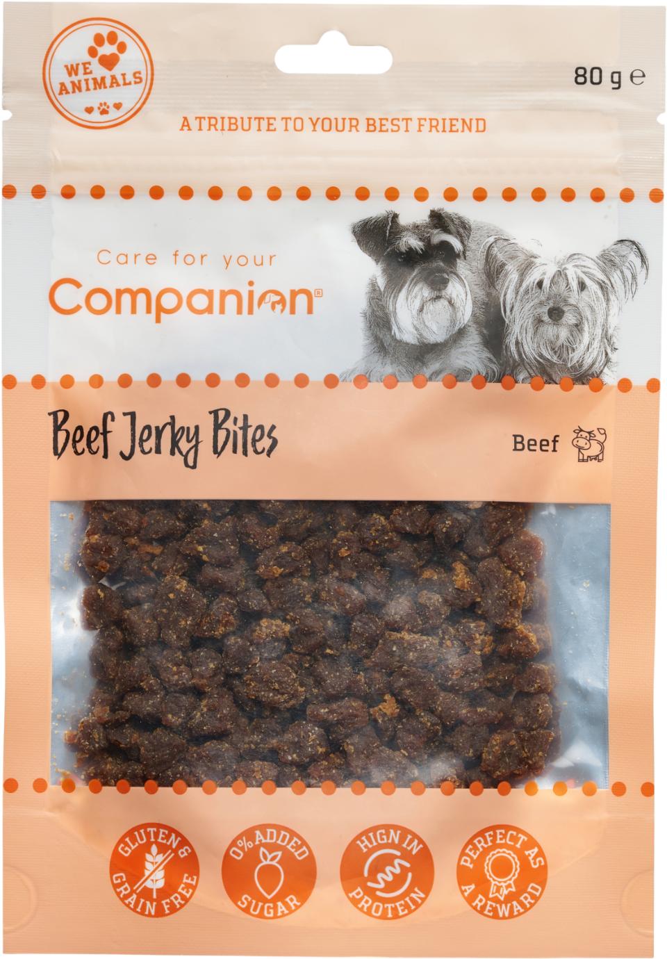 Companion Beef jerky bites 80g