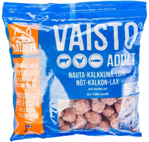 Mush vaisto blå (storfe/kalkun/laks) 3kg