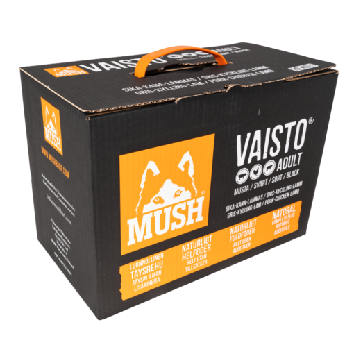Mush Vaisto Gris, Kylling og Lam svart 10kg