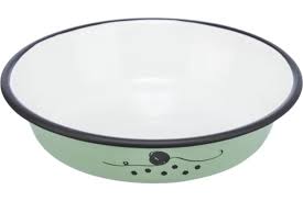 Hunde/Katteskål Rustfritt Stål 0,2l Ø12cm Grønn Lav Modell