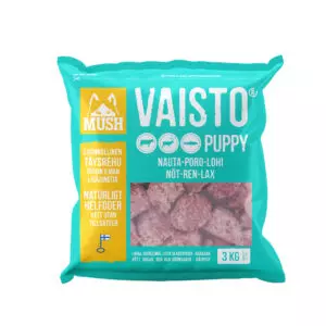 Mush vaisto puppy isblå 3kg storfe-rein-laks