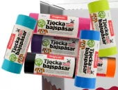 Bæsjepose knytehåndtak 50stk ass farger