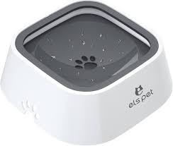 Zero Splash Square Water Bowl Hvit/Grå