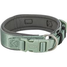 Halsbånd Premium Extra Wide 40-48cm 40mm M-L Sage/Grafitt