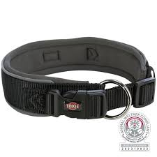 Halsbånd Premium Extra Wide 46-55cm 50mm L Sort/Grafitt