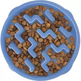 Oh Matskål Fun Feeder Slo-bowl M Blå