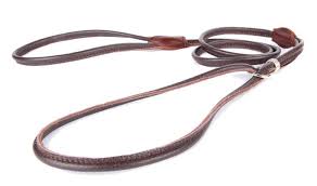 Utstillingskobbel i lær 6mm/120cm brun