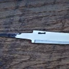 Knivblad med liten sving opp, blank 121 - 150 mm