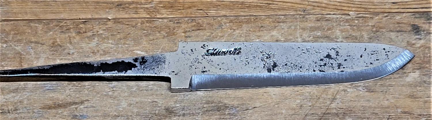 Knivblad med "drop", råsmidd 101-120 mm