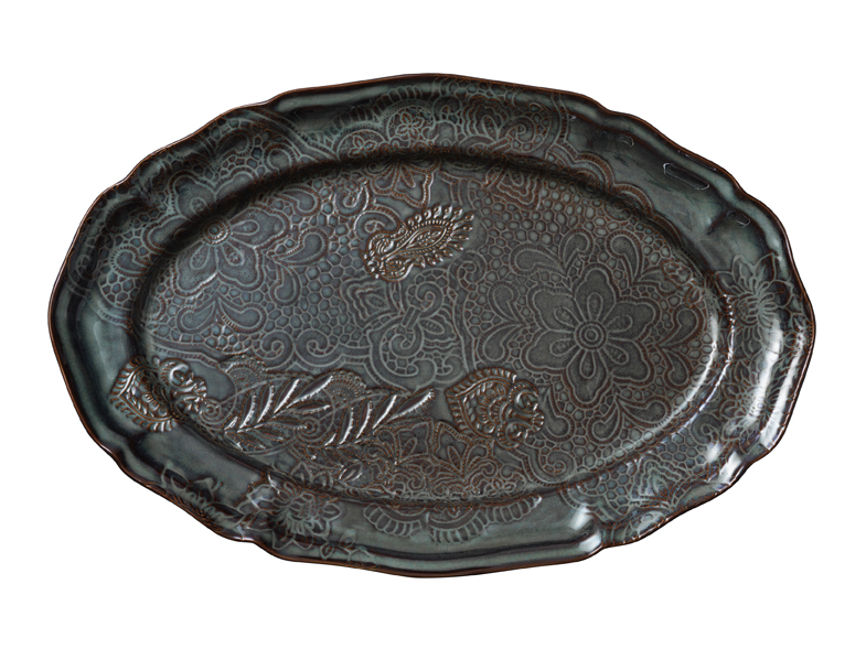 STHÅL Stort ovalt serveringsfat Fiken - Large oval dish Fig