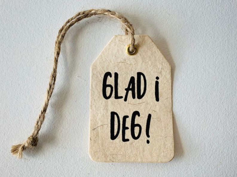 Gavelapp - Glad i deg